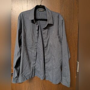 NEW Arc'teryx Men's Long Sleeve Navy Blue Button Up Size Small